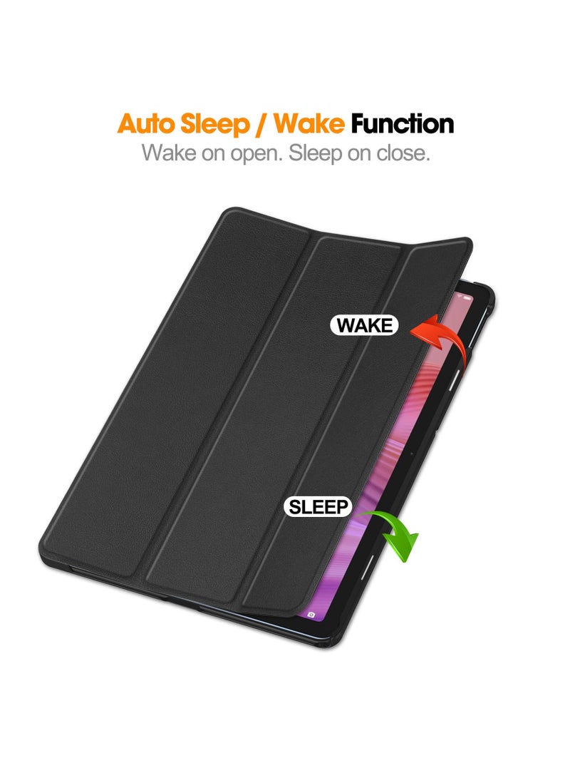 general Case for Lenovo Tab 2025 10.1 Inch Folio Slim Smart Cover Lightweight Hard Shell Protective Case with Multi-Angle Stand - Image 4