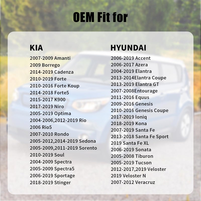 Manymiba Gas Cap, Fuel Cap for 2004-2020 Kia Soul, Optima, Sorento, Spectra, Forte, Sportage, Sedona, Rio, 2004-2020 Hyundai Elantra, Sonata, Santa Fe, Tucson, Azera, Accent, Ioniq, Genesis, 31010-3L600U - Image 2