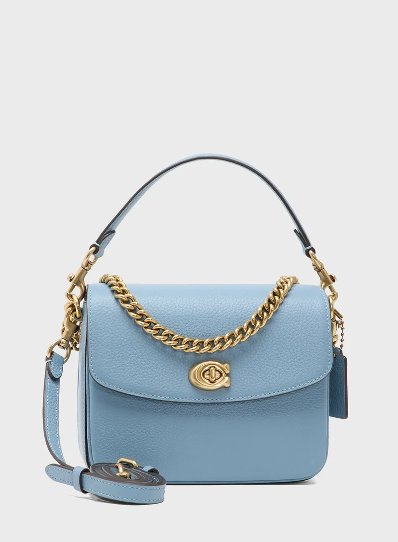 COACH Cassie Crossbody Bag 19 in Polished Pebbled Leather
