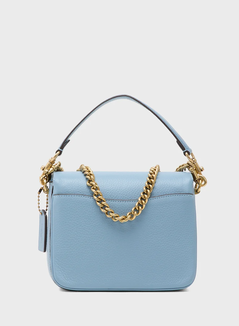 COACH Cassie Crossbody Bag 19 in Polished Pebbled Leather