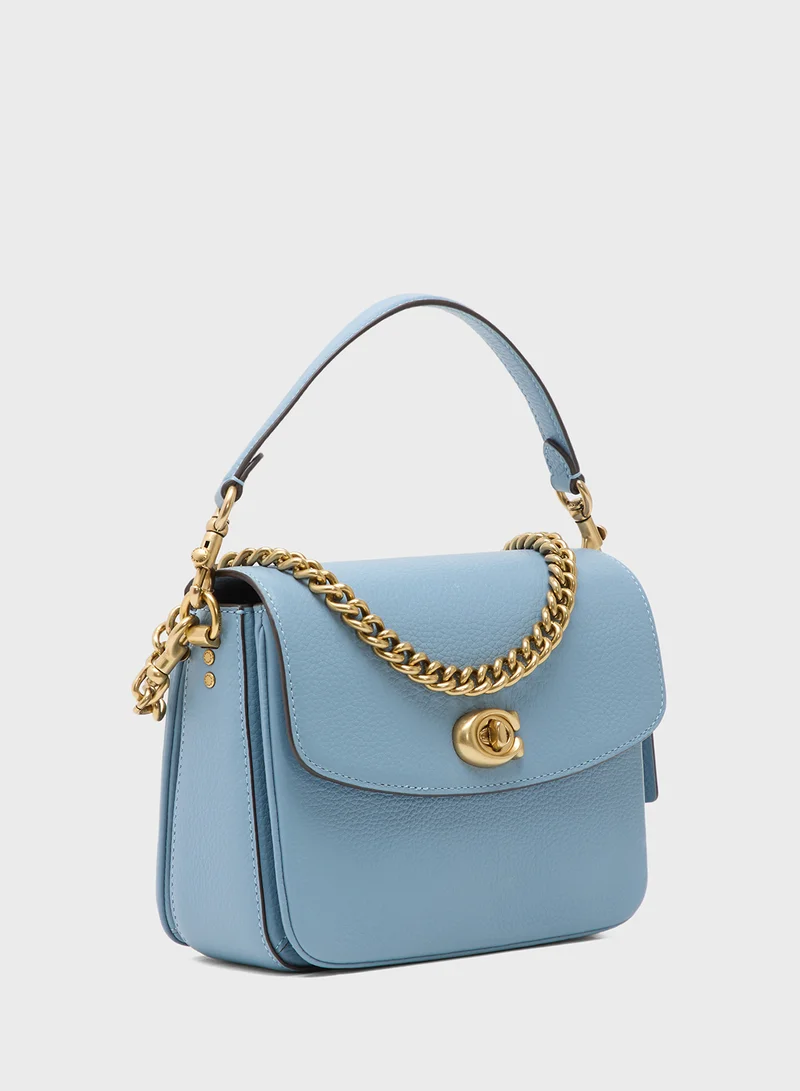 COACH  Cassie Crossbody Bag 19 in Polished Pebbled Leather for Women | Best Price UAE