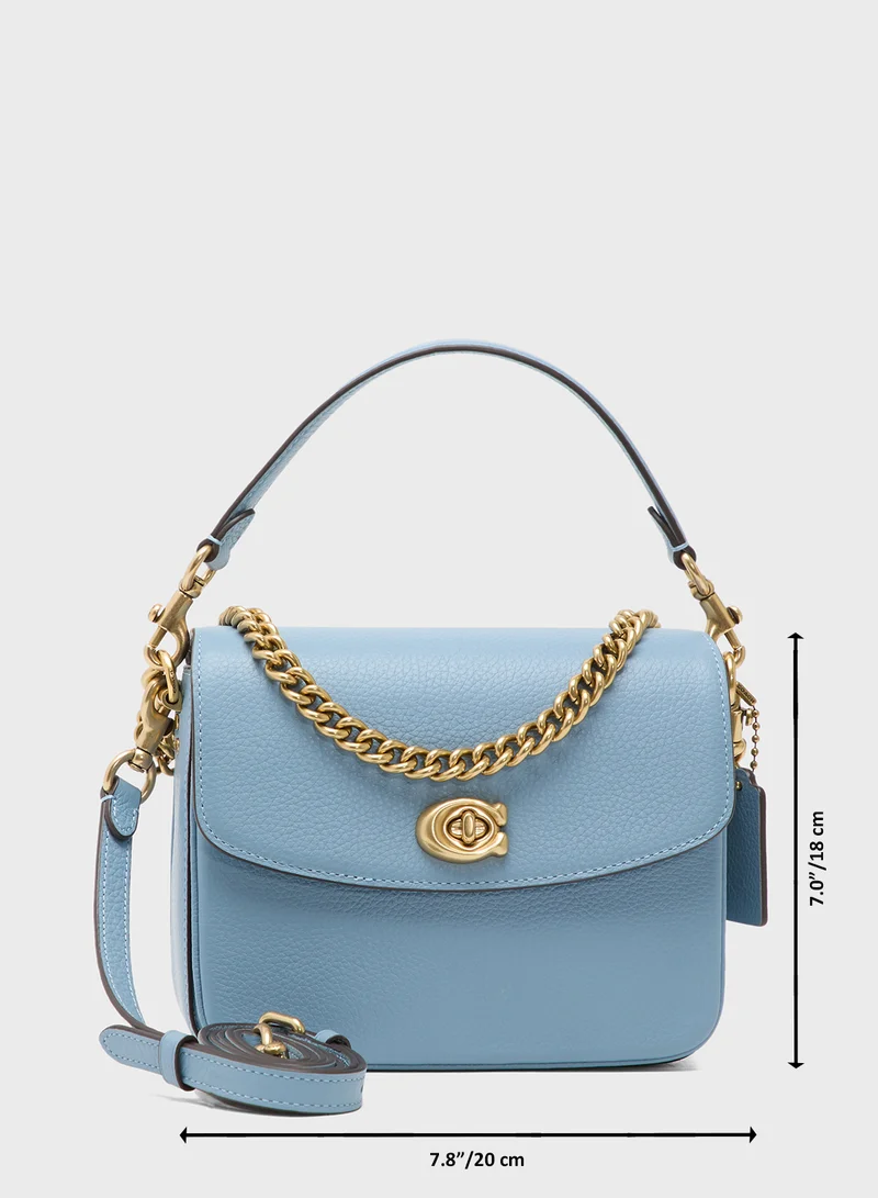 COACH  Cassie Crossbody Bag 19 in Polished Pebbled Leather for Women | Best Price UAE