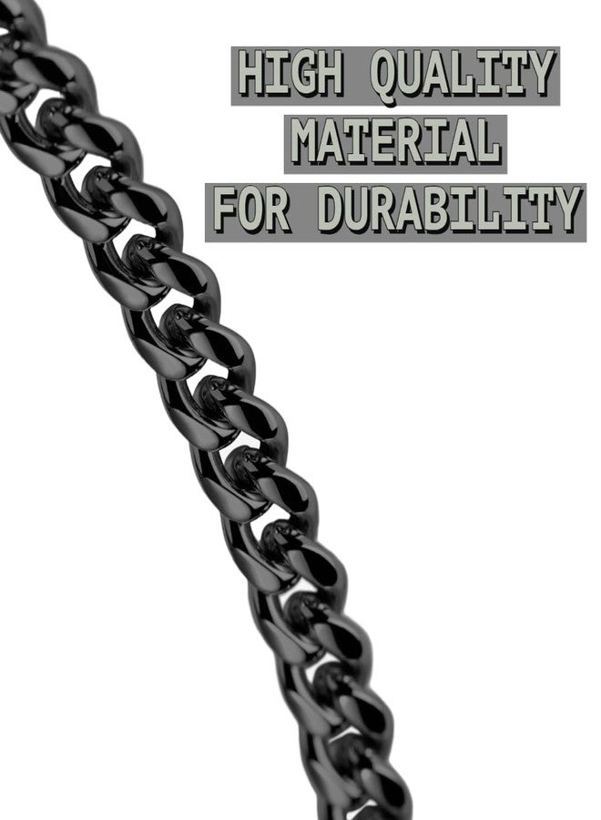SUPER CHAIN Black Heavy Weight Diamond Cut Heavy Duty Black (Medium) Dog Chain 160 cm Dog Chain Leash - Image 3