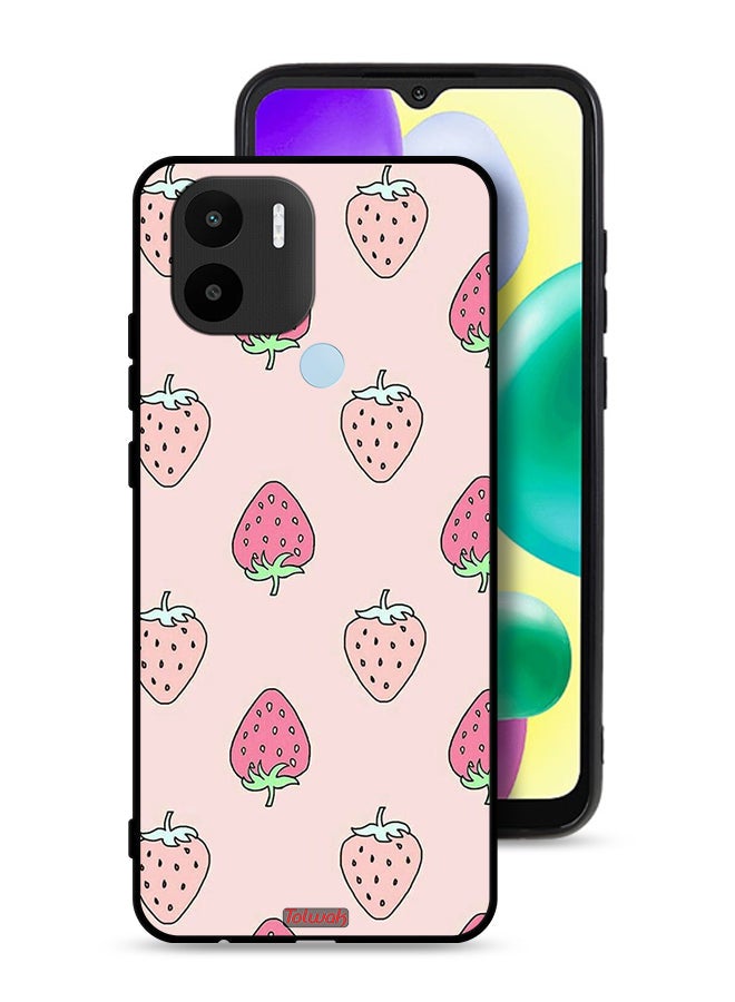 Tolwak Xiaomi Redmi A1 Plus Protective Case Cover Strawberry Icon - Image 1
