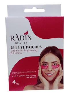 Radix Vitamin B3 Eye Gel Mask for Firming and Brightening Eye Skin 4 Pairs  - Image 1