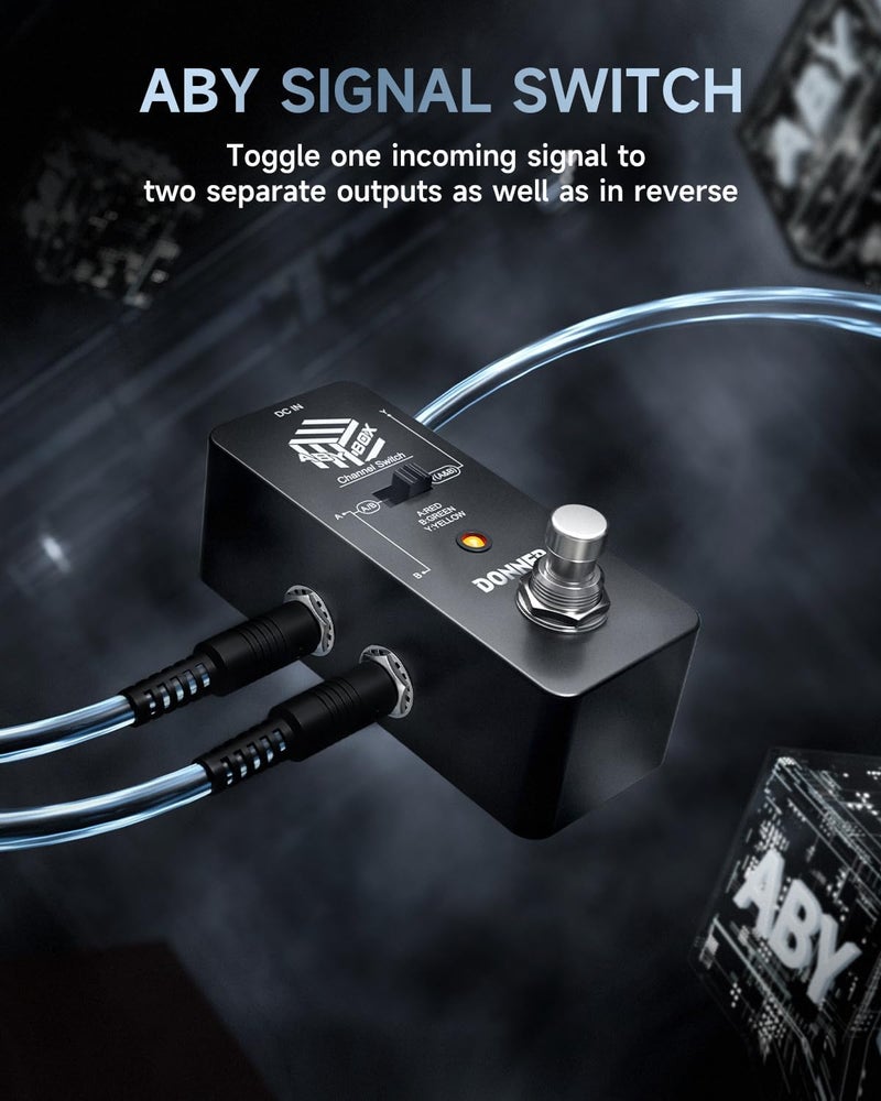 Donner ABY Box Line Selector AB Switch Mini Guitar Effect Pedal True Bypass - Image 2