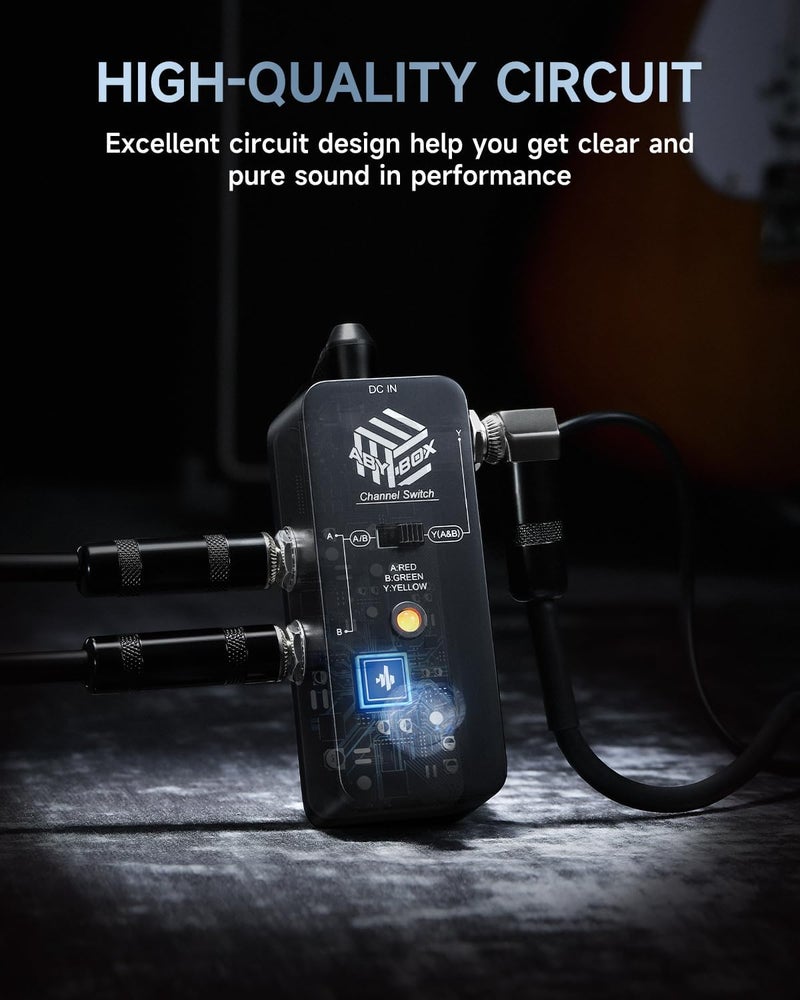 Donner ABY Box Line Selector AB Switch Mini Guitar Effect Pedal True Bypass - Image 4