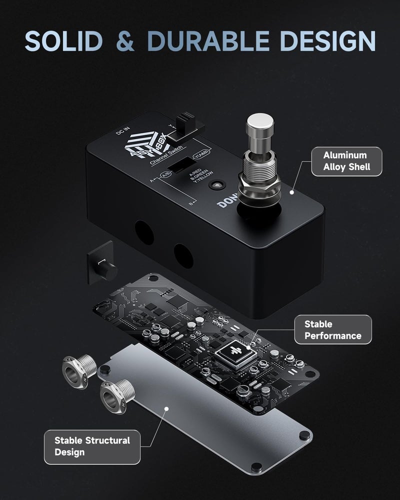 Donner ABY Box Line Selector AB Switch Mini Guitar Effect Pedal True Bypass - Image 5