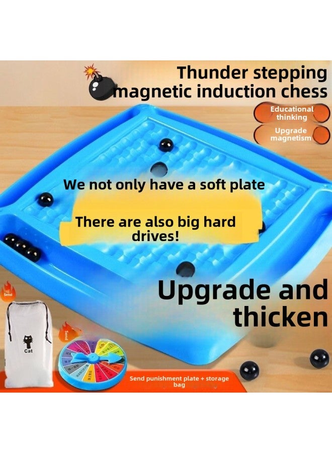 Stepping On Thunder Vs. Magnetic Induction Chess Parent-child Interactive Board Games Toys Children's Thinking Logic Training Concentration-Color:Chessboard 27.5*27.5*3 - Image 3