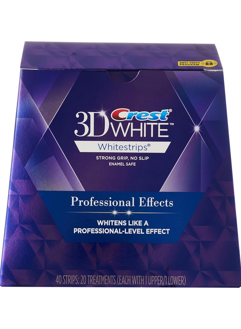 Crest 3D LUXE Whitestrips Professional Effects 40 strips - Image 1