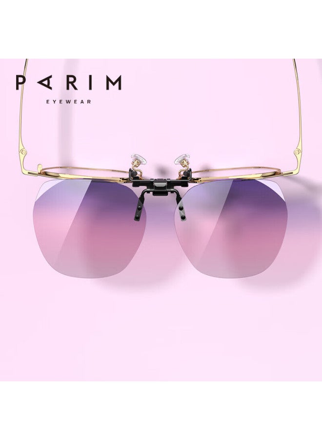 Parim Nearsighted Sungl Clip-on For Women, Driving Polarized Lightweight Nearsighted Eyeglass Frame Sungl For Men, Uv Protection Gl - Image 2