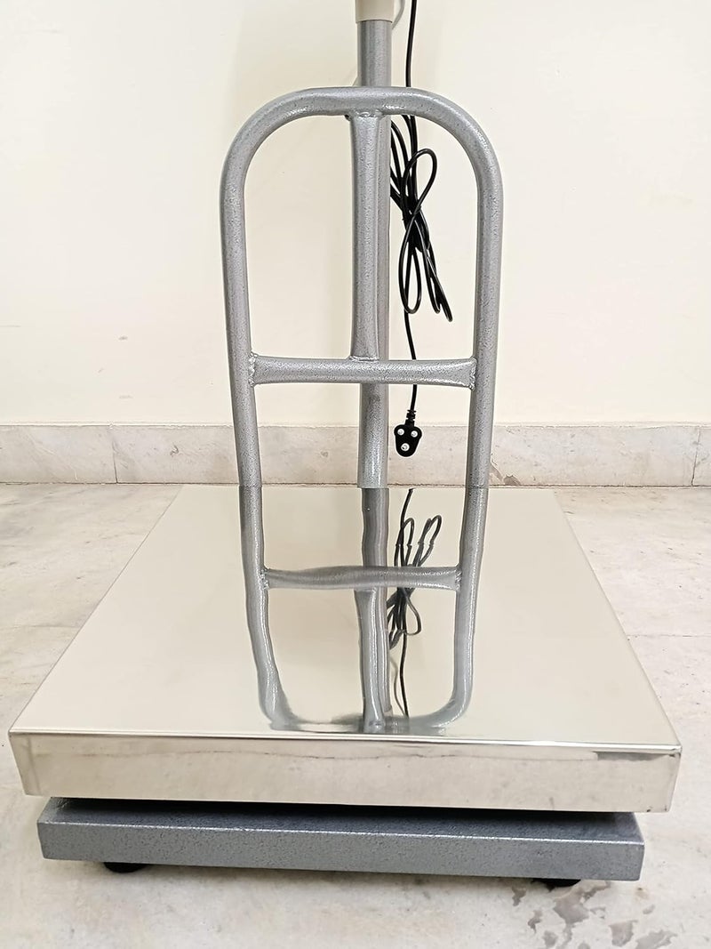 CAS 100 kg Capacity 10g accuracy Digital Industrial Stainless steel Platform Weighing Machine for Shop and factory with Double Display 16 x 16 inches 400x400mm pan sizeWeighing Scale - Image 2