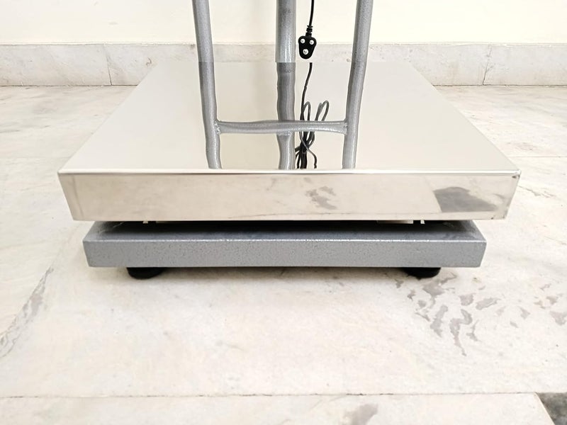 CAS 100 kg Capacity 10g accuracy Digital Industrial Stainless steel Platform Weighing Machine for Shop and factory with Double Display 16 x 16 inches 400x400mm pan sizeWeighing Scale - Image 3