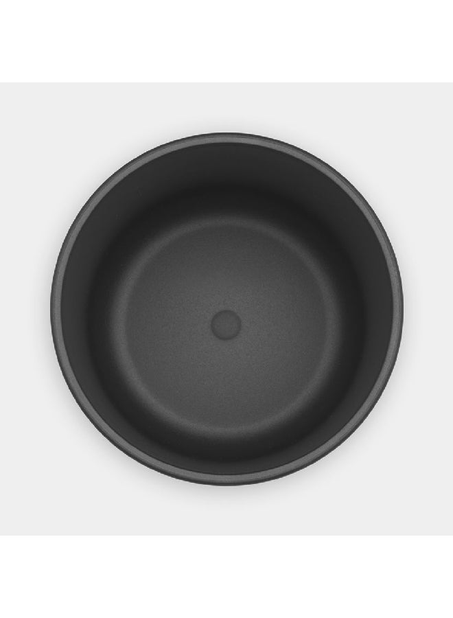 brabantia Mindset Textured Feel Non Scratching Toothbrush Holder Dark Grey 9.4 x 8.1 x 8.1 cm 303241 - Image 3