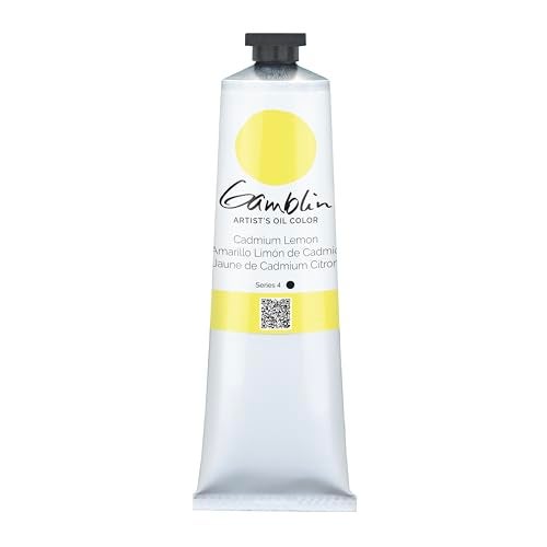 Gamblin Artists' Grade Oil Color Color: Cadmium Lemon 5 Ounce - Image 1