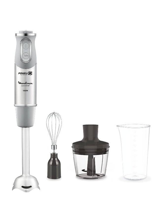 Moulinex 1000W 20-Speed Quickchef Lite Turbo Function Hand Blender Multicolour 800 ml DD656D27 DD656D27 Multicolour - Image 1