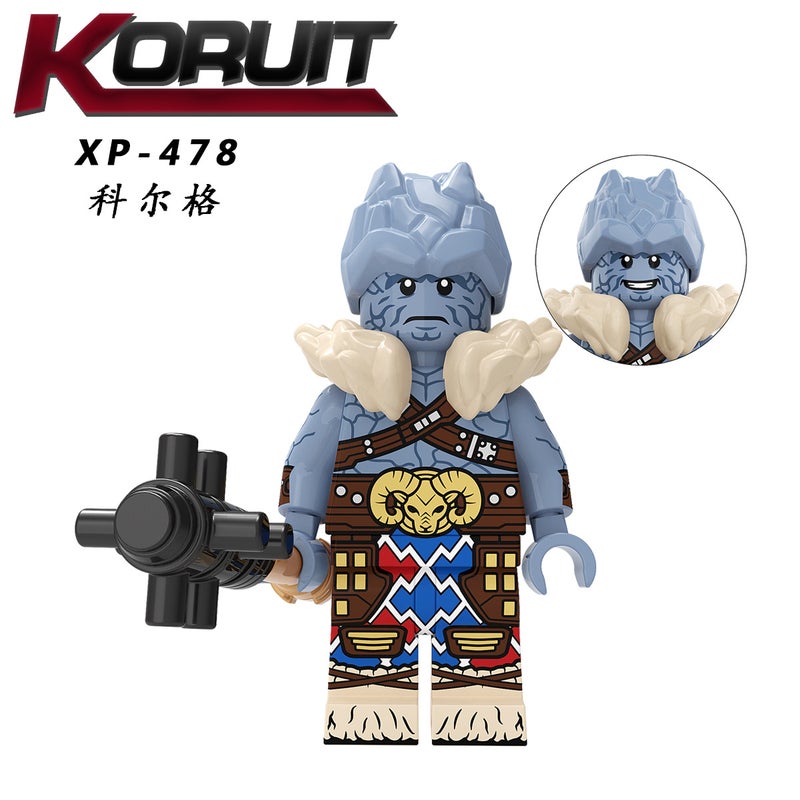 KT1062 Superhero Thor Zeus Groot Bagged Building Blocks Minifigure Set - Image 5