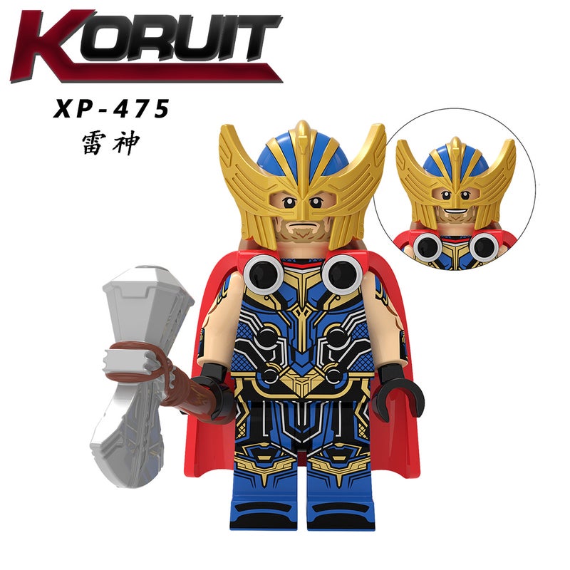 KT1062 Superhero Thor Zeus Groot Bagged Building Blocks Minifigure Set - Image 1