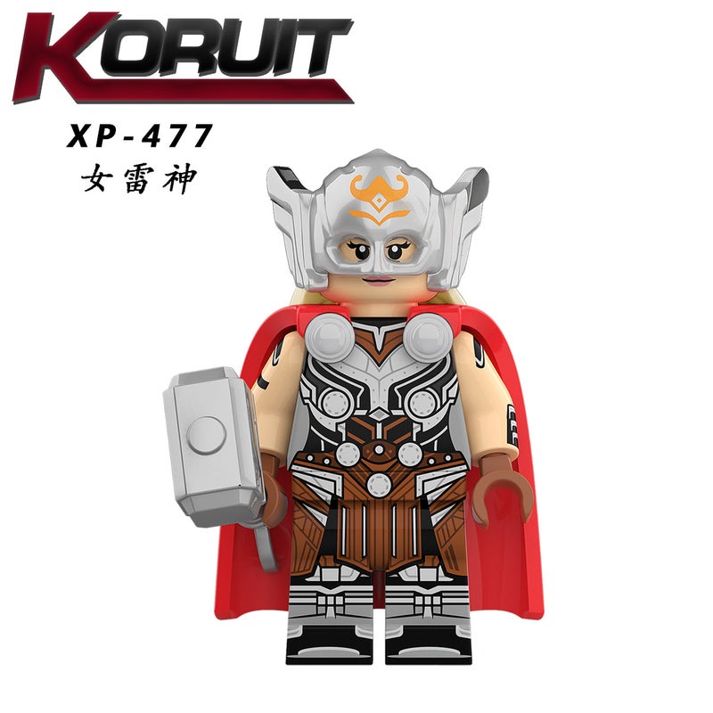 KT1062 Superhero Thor Zeus Groot Bagged Building Blocks Minifigure Set - Image 4
