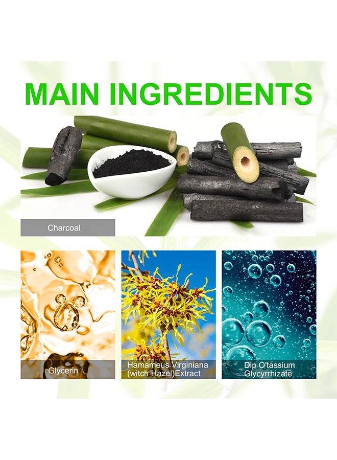 SADOER Bamboo Charcoal Black Mask-Blackhead Remover ​Charcoal Mask Peel off Mask Facial Pore Cleanser Purifying Face Mask Nose 60g - Image 4