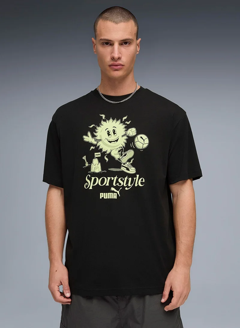 بوما تيشيرت بطبعة شمس