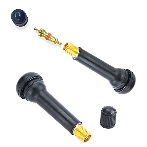 QISF 50pcs TR418 Tire Valve Stem Snap-in Valves, 2 Inch Length Rubber Tubeless Tire Valve Stems - Image 3