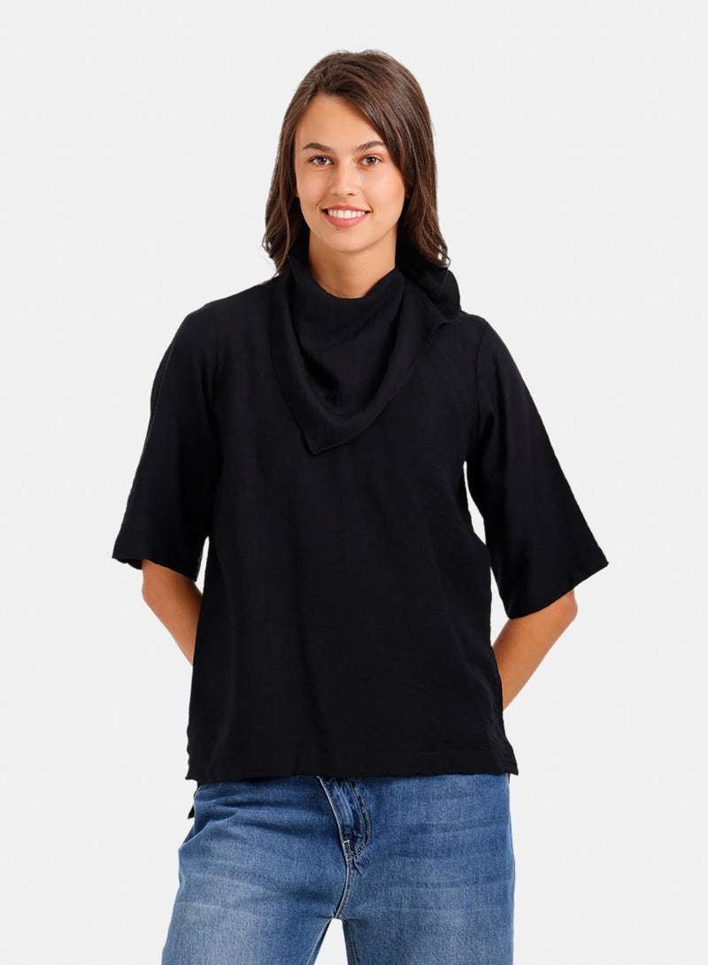 Carina Scarf-Neck Blouse - Image 1