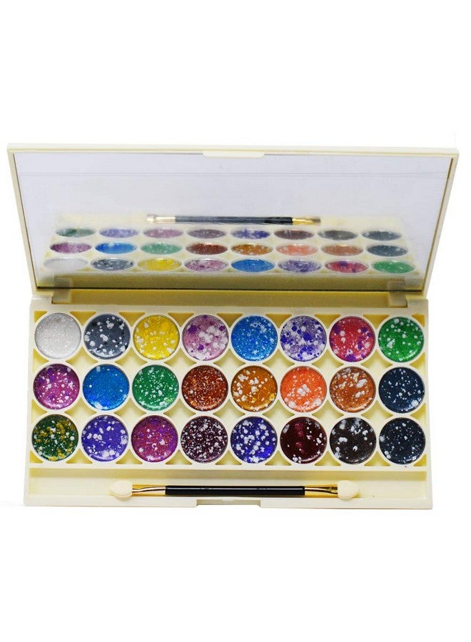 adbeni Miss Gold 24 Color Eyeshadow Cream, 15.6G, 3025, With Hand Cleanser Sanatizer - Image 1