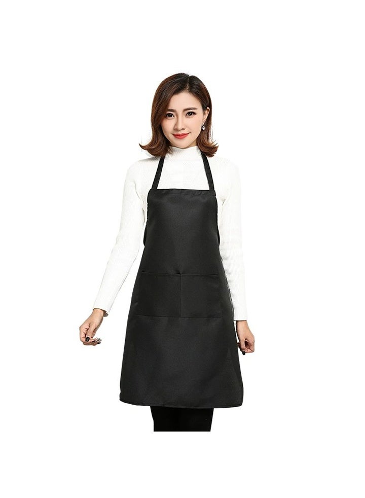Kitchen apron black waterproof, gardening, cleaning, cooking, work apron, gardening apron, barber shop apron, restaurant apron， - Image 2