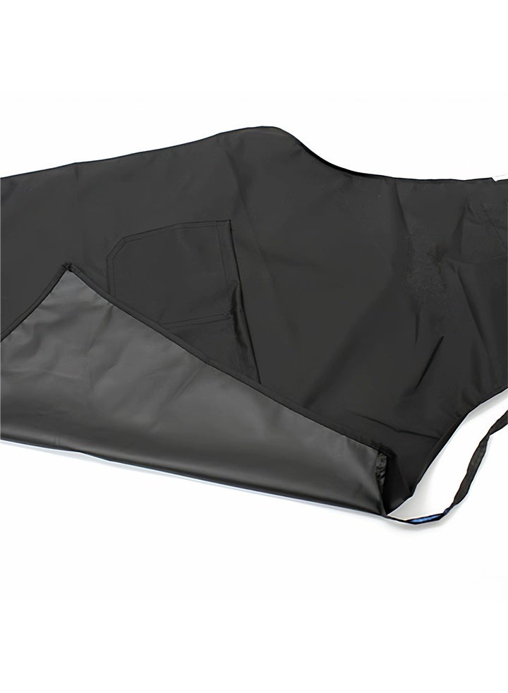 Kitchen apron black waterproof, gardening, cleaning, cooking, work apron, gardening apron, barber shop apron, restaurant apron， - Image 4