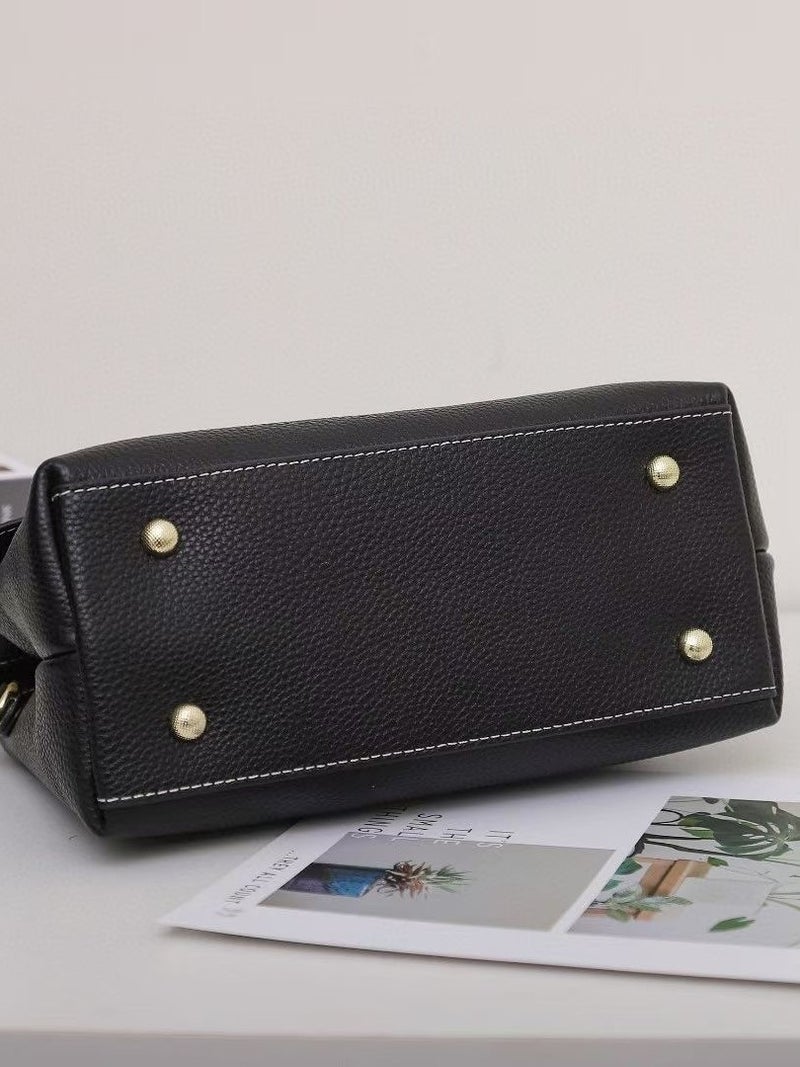 Genuine Leather Crocodile Pattern Handbag Women'S 2023 New Arrival Fashionable Middle-Aged Mother'S Bag Women'S Bag Handbag - Image 4