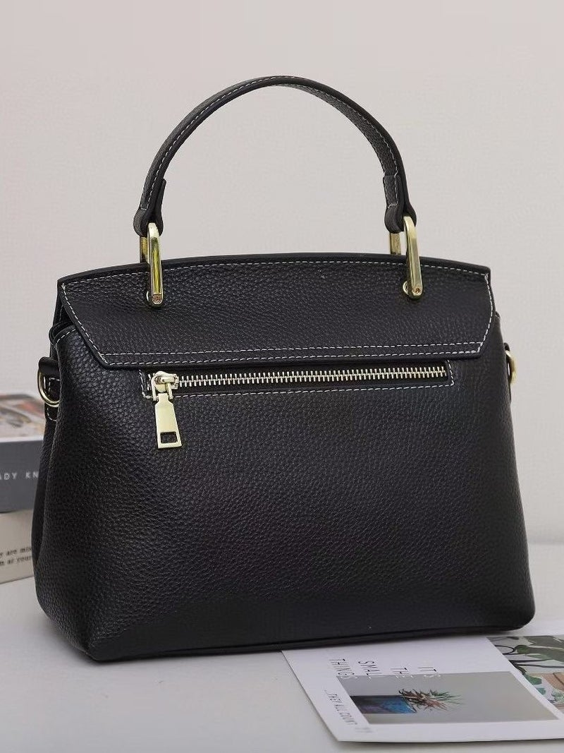Genuine Leather Crocodile Pattern Handbag Women'S 2023 New Arrival Fashionable Middle-Aged Mother'S Bag Women'S Bag Handbag - Image 3