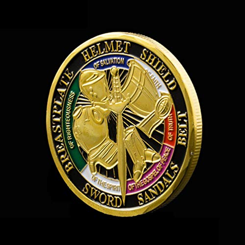 Rumkou Put on The Whole Armor of God Challenge Coin Prayer Coin Collection Pack of 6 - Image 3