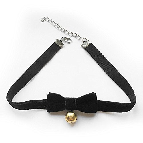 3GARDEN COS Gothic Lolita Bow bells velvet ribbon lace necklace Choker Necklace - Image 2
