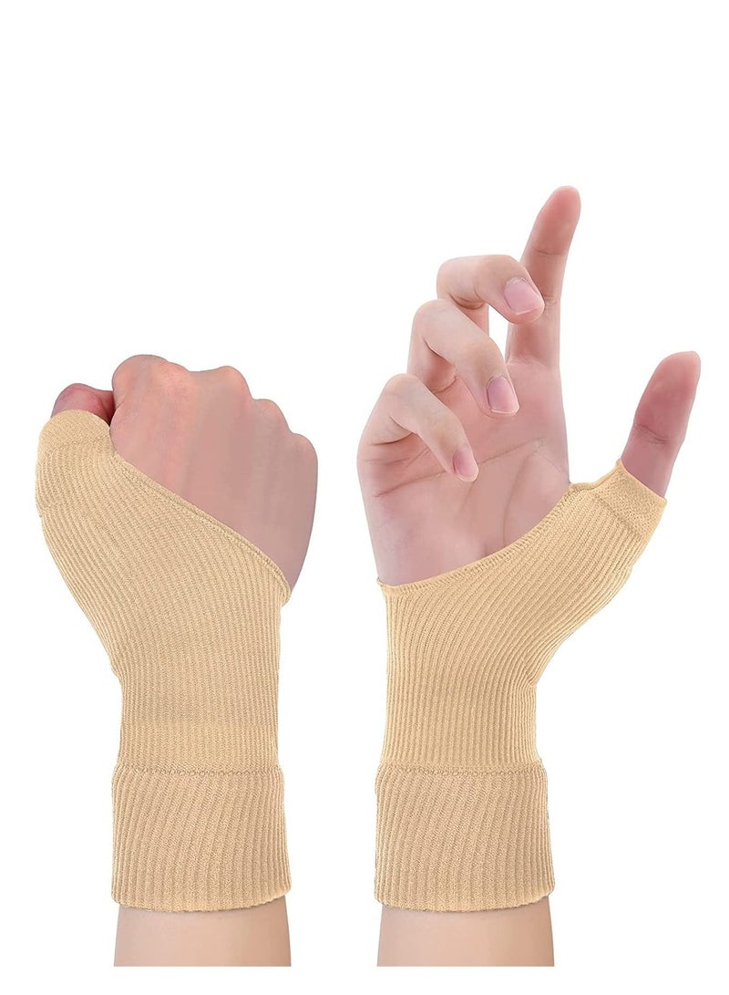 1 Pair Gel Thumb Wrist Support Brace Breathable Compression Arthritis Gloves For Arthritis Carpal Tunnel Tenosynovitis - Image 1
