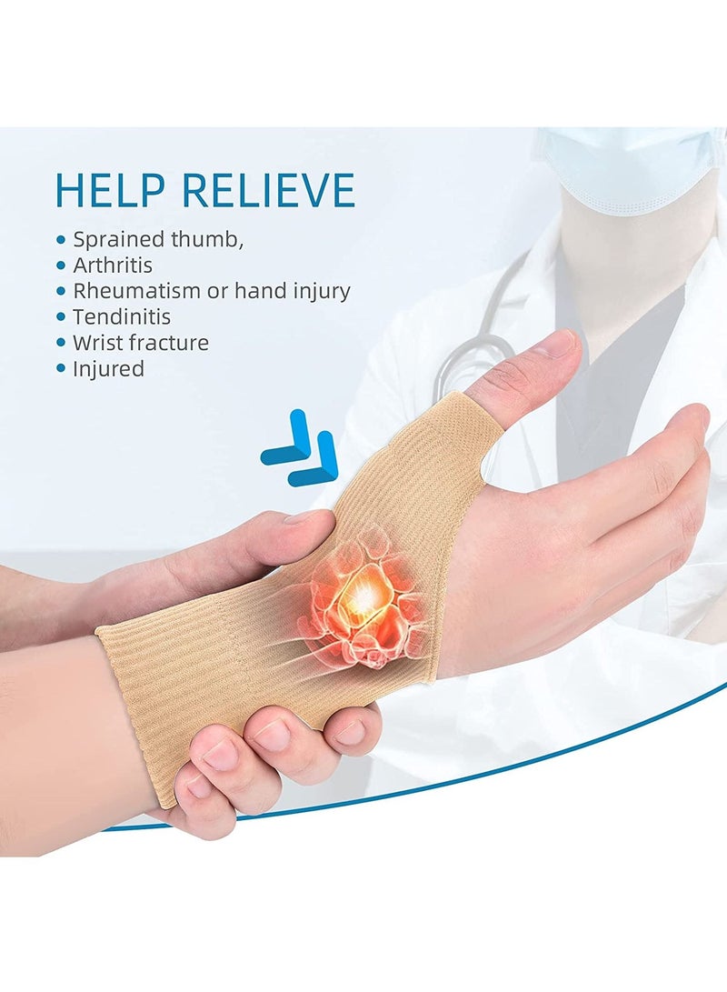 1 Pair Gel Thumb Wrist Support Brace Breathable Compression Arthritis Gloves For Arthritis Carpal Tunnel Tenosynovitis - Image 3