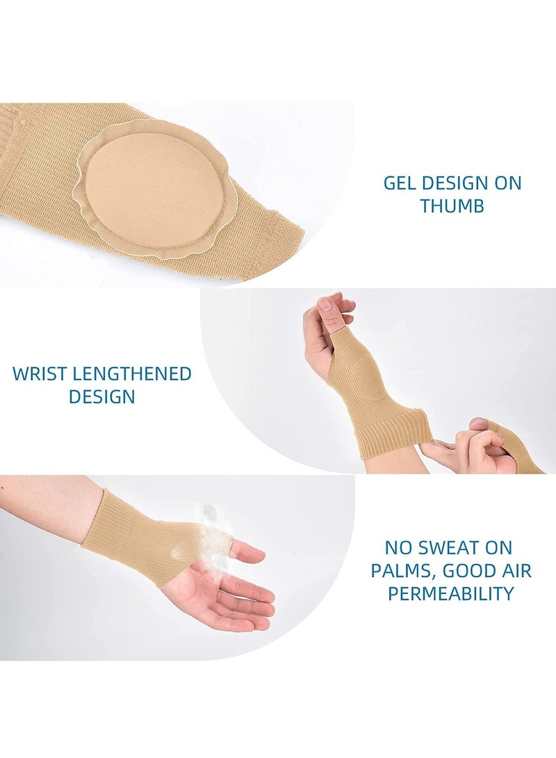 1 Pair Gel Thumb Wrist Support Brace Breathable Compression Arthritis Gloves For Arthritis Carpal Tunnel Tenosynovitis - Image 4