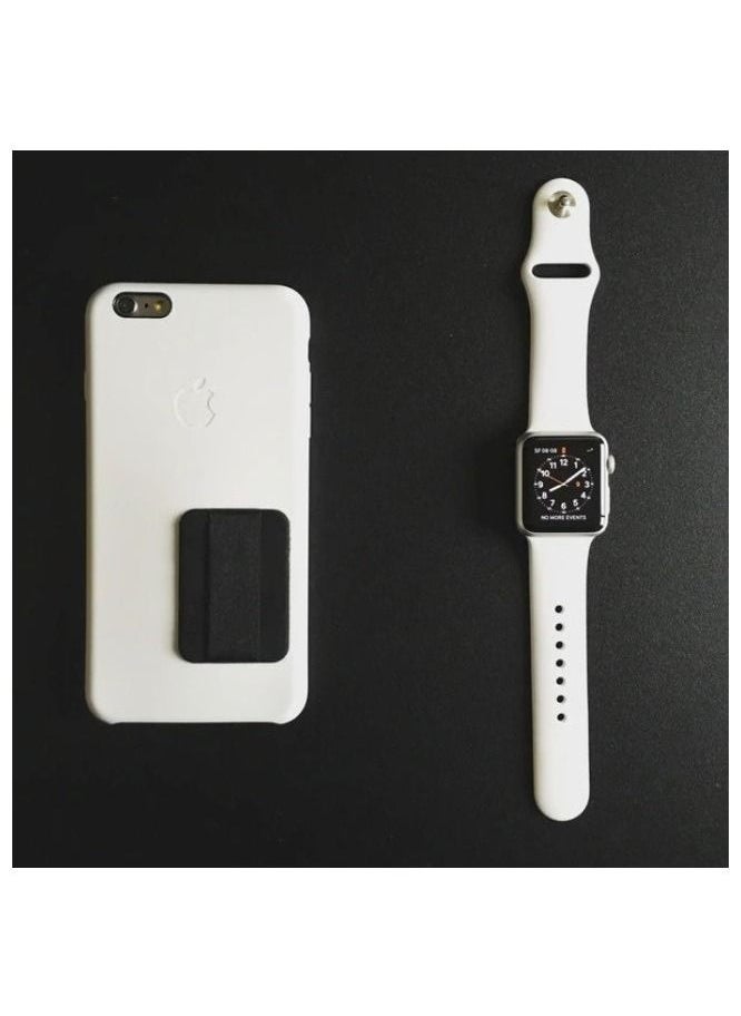 nobiggi - Nobiggi Finger Strap - Ultra thin Smartphone Strap- Extend Thumb Reach - for Most Mobile Devices Black-3Pc Pack - Image 1