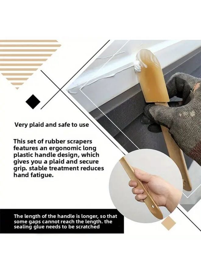 4 Piece Set Wall Scraper Glass Adhesive Edge Trimming Tool - Image 5