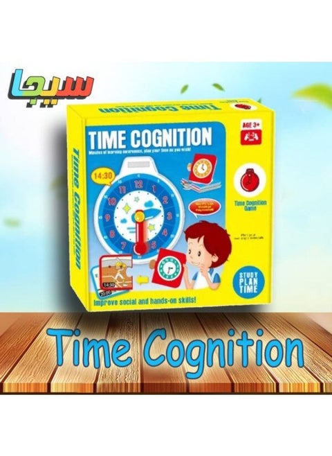 Kids Educational Clock Toy - Time Cognition Learning Game for Children 3+ - Interactive Clock with Colorful Activity Cards