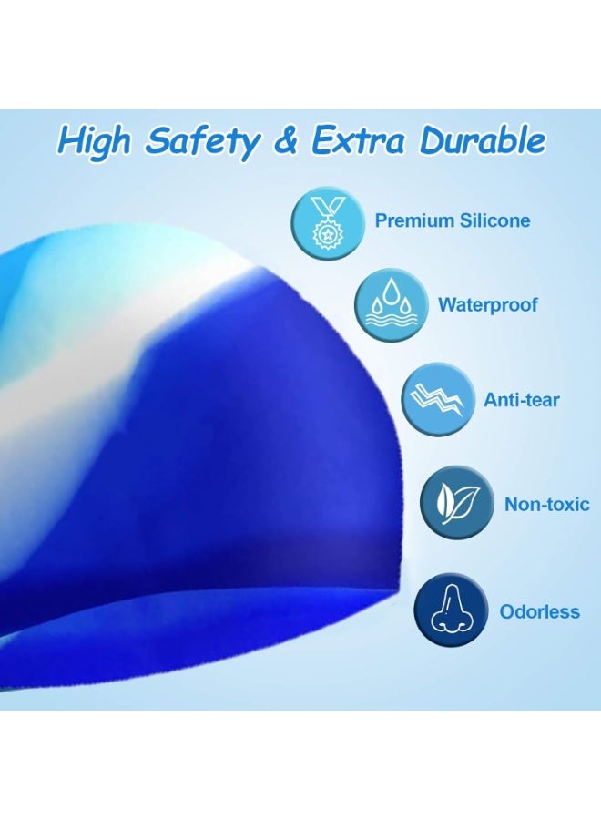 كونكويست كاب سباحه لحماية الشعر من الماء بتصميم أنيق مرن ومتين للاطفال والبالغين - كاب سباحه._ أدوات سباحه ـ اكسسوارات سباحه ـ العاب مائيه ـ مستلزمات سباحه - Image 3