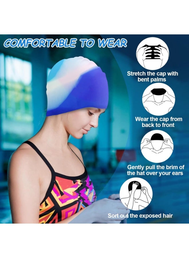 كونكويست كاب سباحه لحماية الشعر من الماء بتصميم أنيق مرن ومتين للاطفال والبالغين - كاب سباحه._ أدوات سباحه ـ اكسسوارات سباحه ـ العاب مائيه ـ مستلزمات سباحه - Image 4