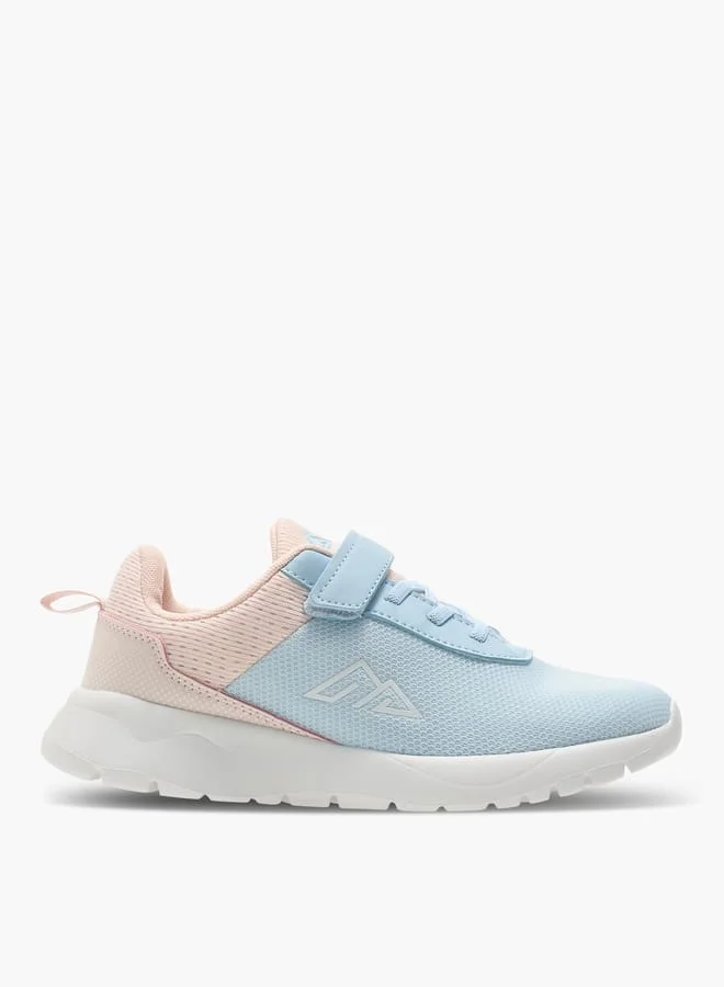 Girls Colourblock Sports Shoes With Hook And Loop Closure