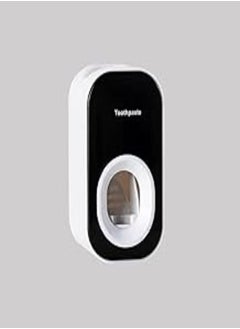 ecoco Ecoco toothbrush holder toothpaste dispenser wall mount for bathroom automatic toothpaste squeezer for kids & family shower family toothbrush wall holder 2 3 4 cups for kids toothbrush cover (black) 