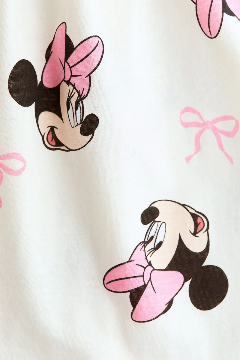 اتش اند ام فستان قطني بطبعة