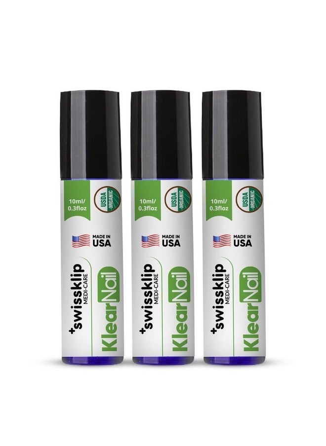 Swissklip - Medi-Care Toenail Stick I Natural Solution For Healthy Nails I Suitable For Foot, Toe, And Fingernail I For Brittle Toenails - 10Ml / 0.3 Fl. Oz. Pack Of 3 - Made In Usa - Image 1