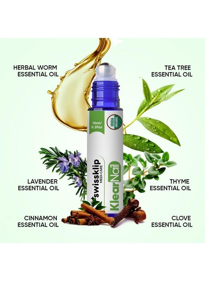 Swissklip - Medi-Care Toenail Stick I Natural Solution For Healthy Nails I Suitable For Foot, Toe, And Fingernail I For Brittle Toenails - 10Ml / 0.3 Fl. Oz. Pack Of 3 - Made In Usa - Image 1