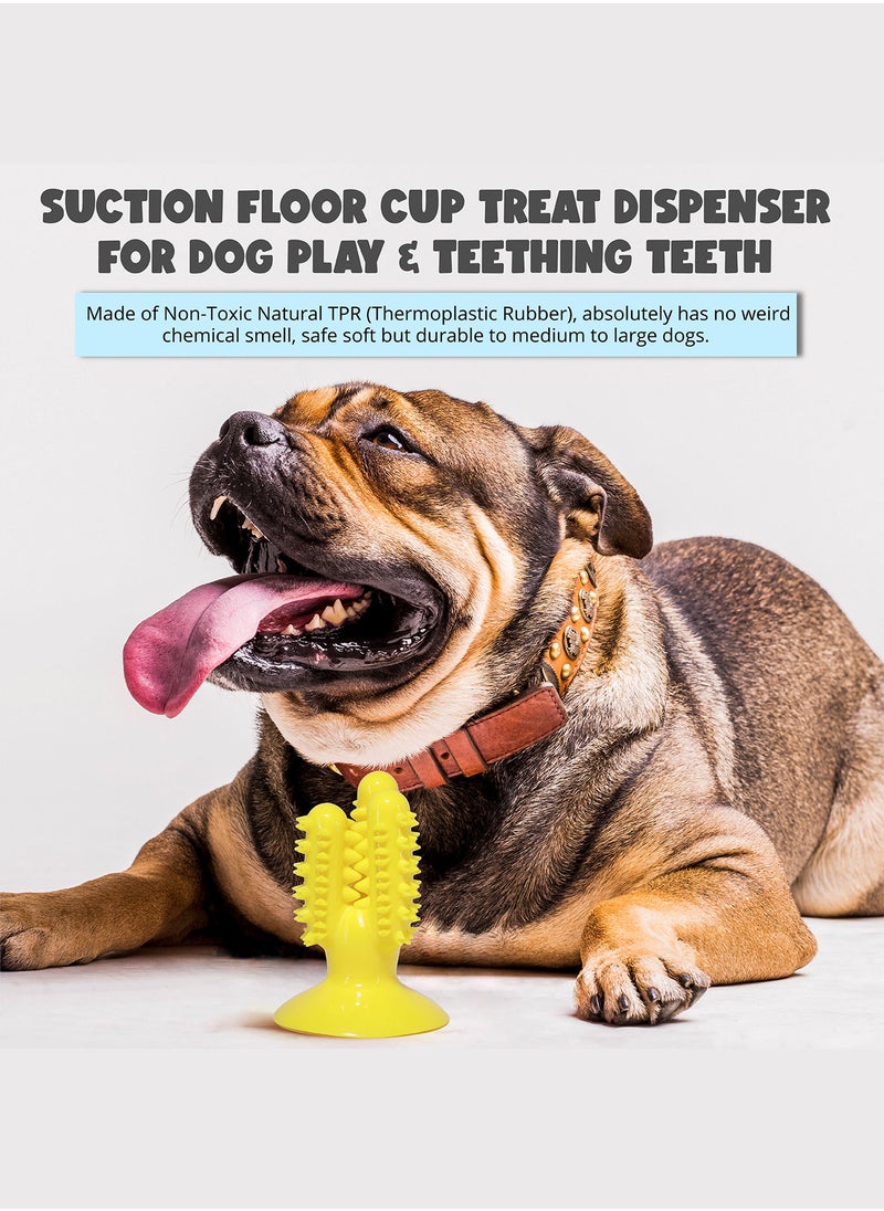 CHEWY BONE Dog chew toys 2 pack tug rope and dog treat teething suction cup  - Image 4