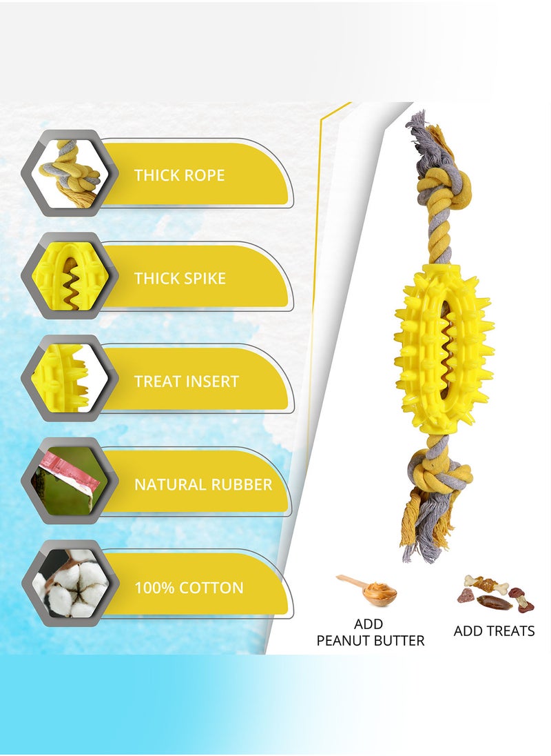 CHEWY BONE Dog chew toys 2 pack tug rope and dog treat teething suction cup  - Image 5