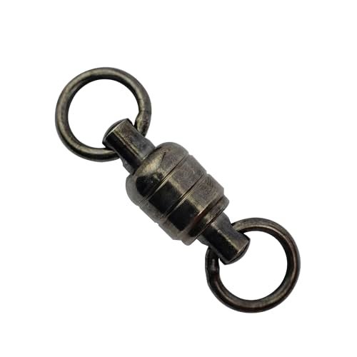 AFW Stainless Steel Ball Bearing Swivels with Double Welded Rings, Size #9, 890 lb Test,Gunmetal Black, 2 pc - Image 2